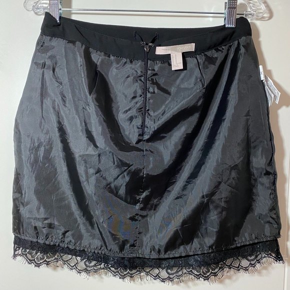 Forever 21 Contemporary A-line Laced Mini Skirt Size M Black - Picture 3 of 8